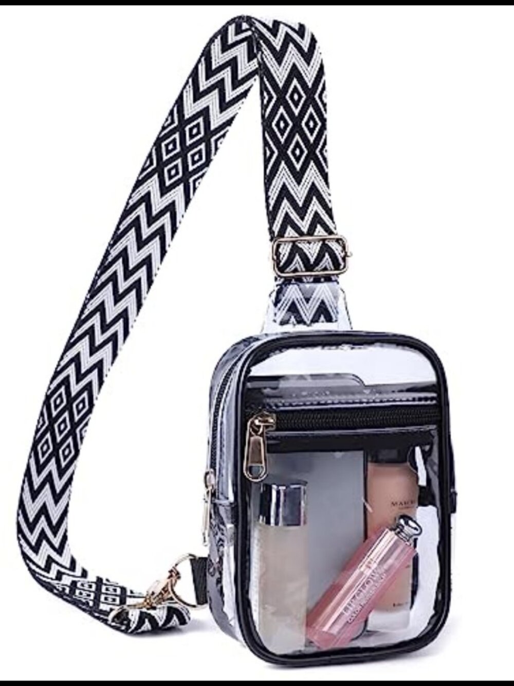 Clear Sling Bag Stadium Approved Waterproof PVC Crossbody Mini